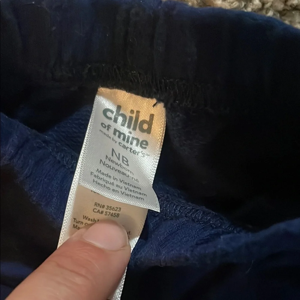 Child of Mine Maroon and Navy Kids Matching Set